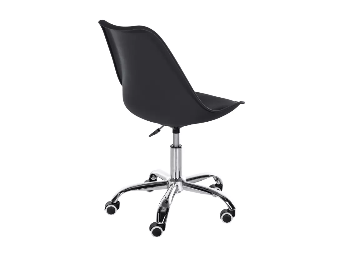 Tabouret de bureau - Plastique - Noir - Laflin