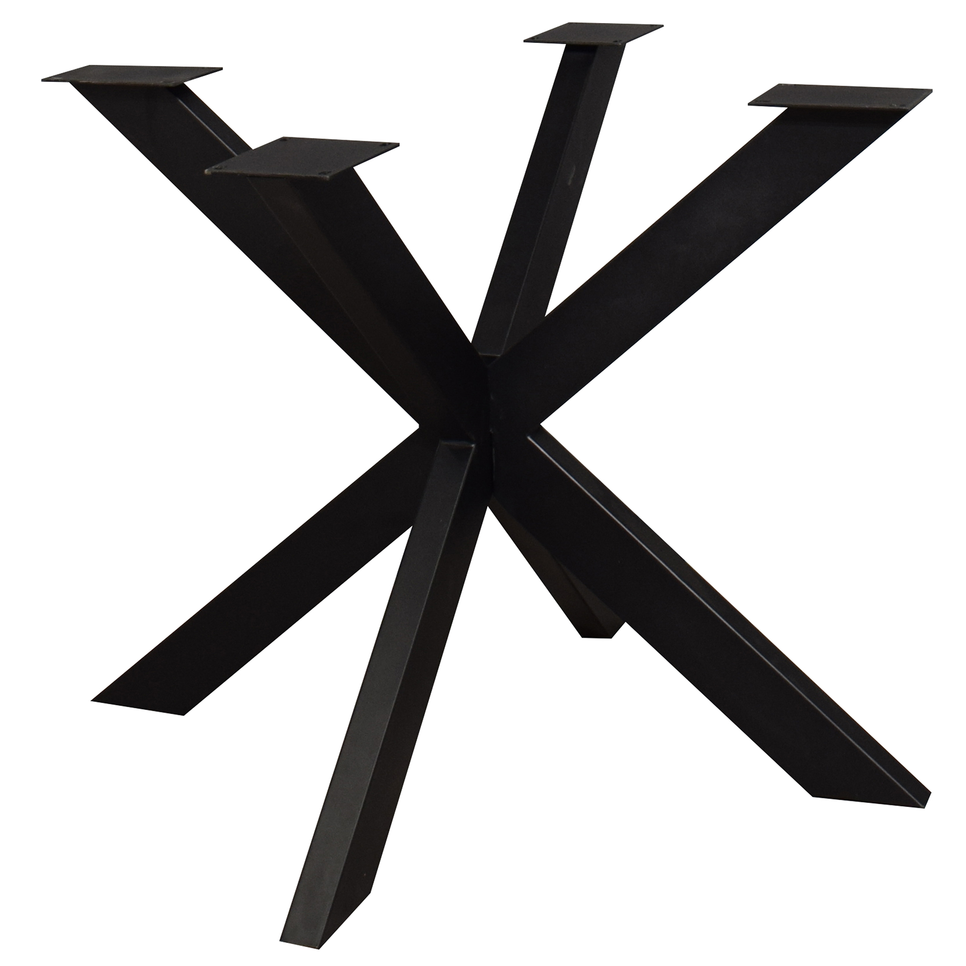 Tisch-Untergestell - schwarz - Stern-Form - 72 cm hoch