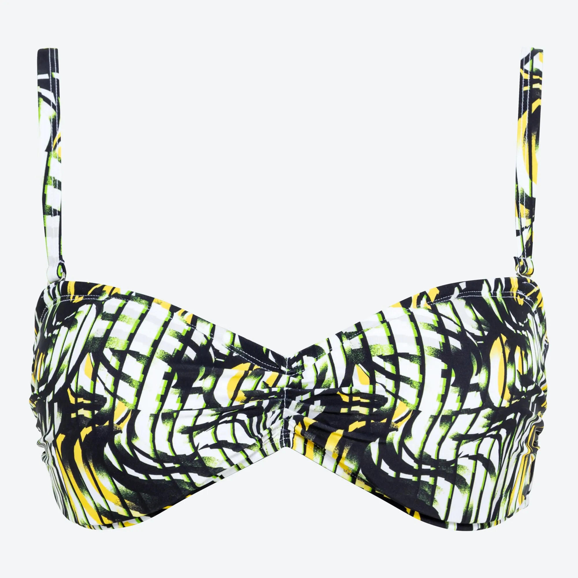 Damen-Bikini-Oberteil mit Palmen-Muster