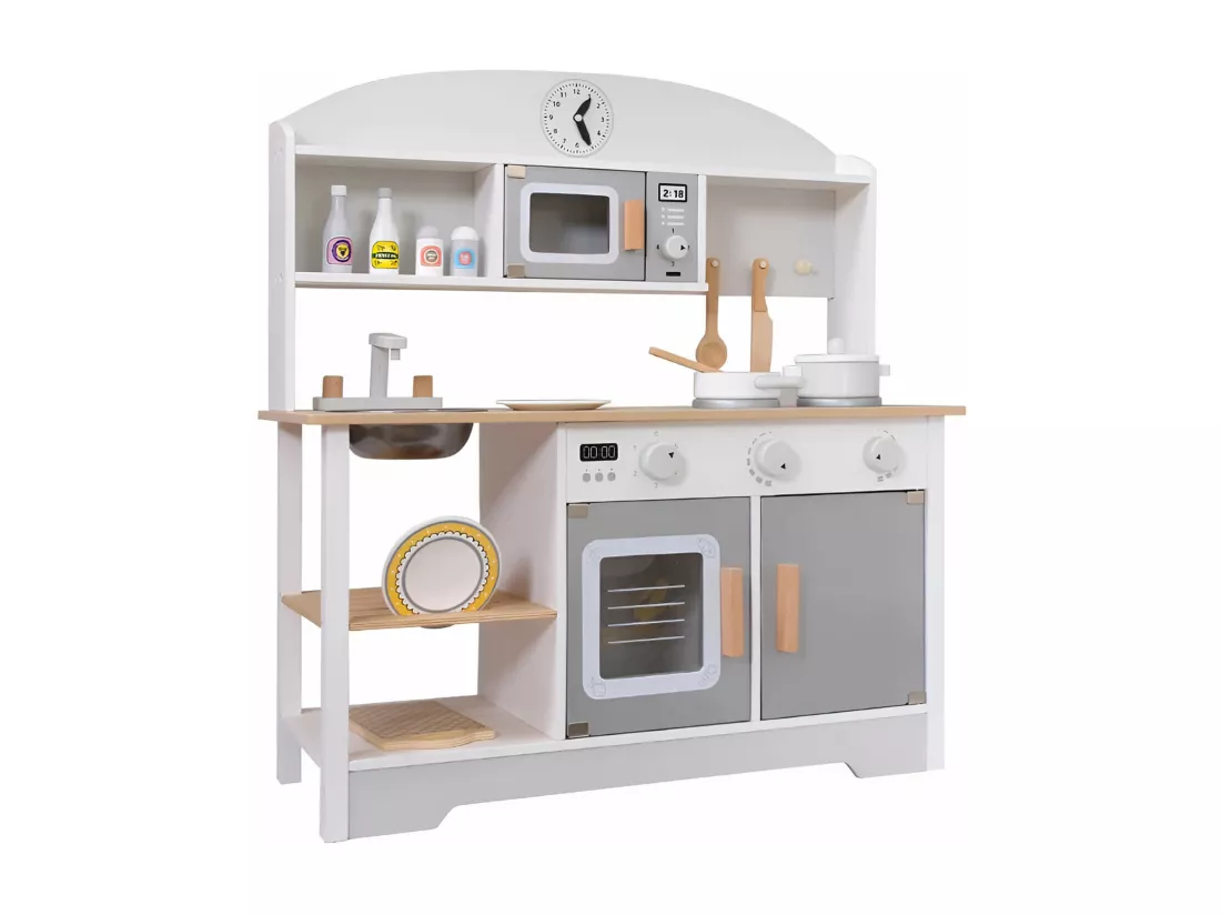 Jeu de Cuisine pour Enfants Manul À partir de 3 ans Bois Multicolore 73,5x68x26,5