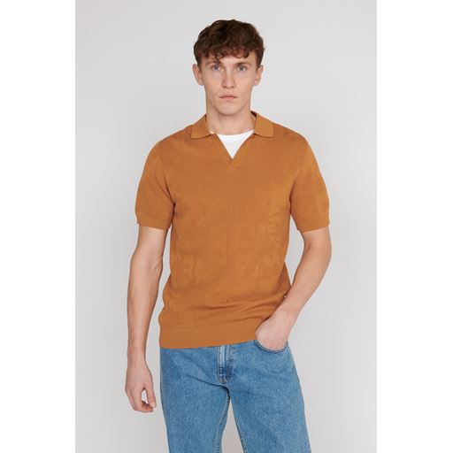Matinique Polo T-shirt, Yellow Brown, L
