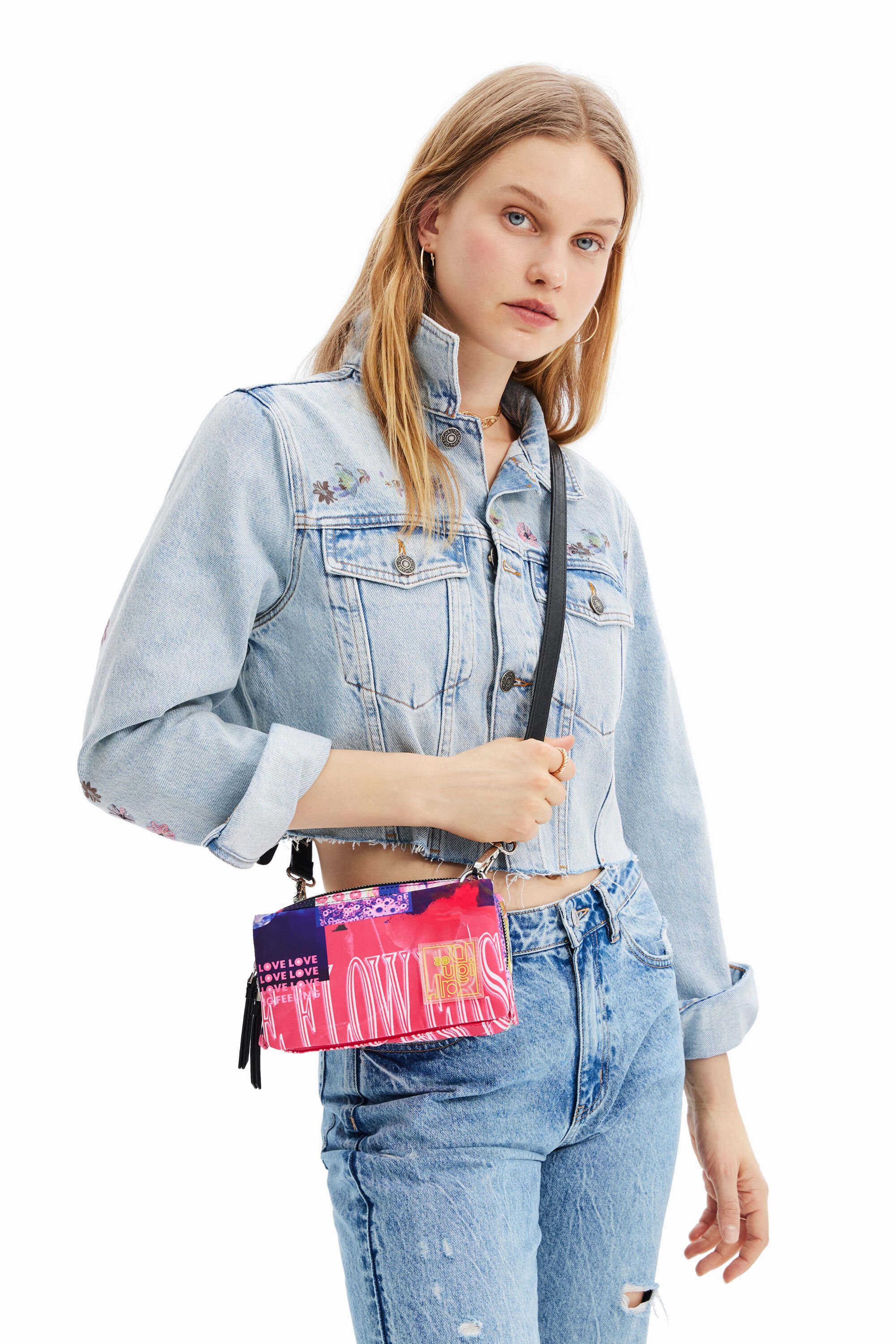 Petit sac à bandoulière collage
