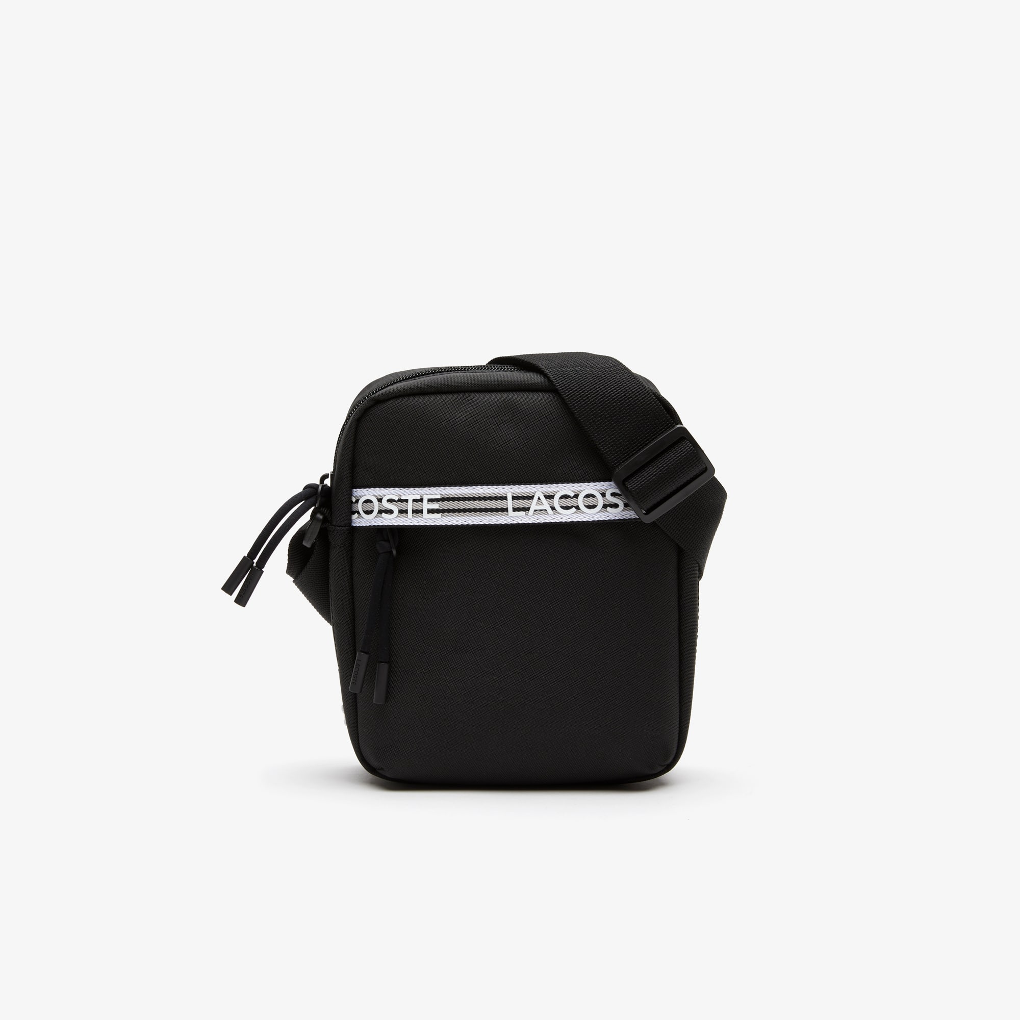 Sacoche verticale Lacoste Neocroc en fibres recyclées Sacoches & Pochettes - Noir - Lacoste - Unisex