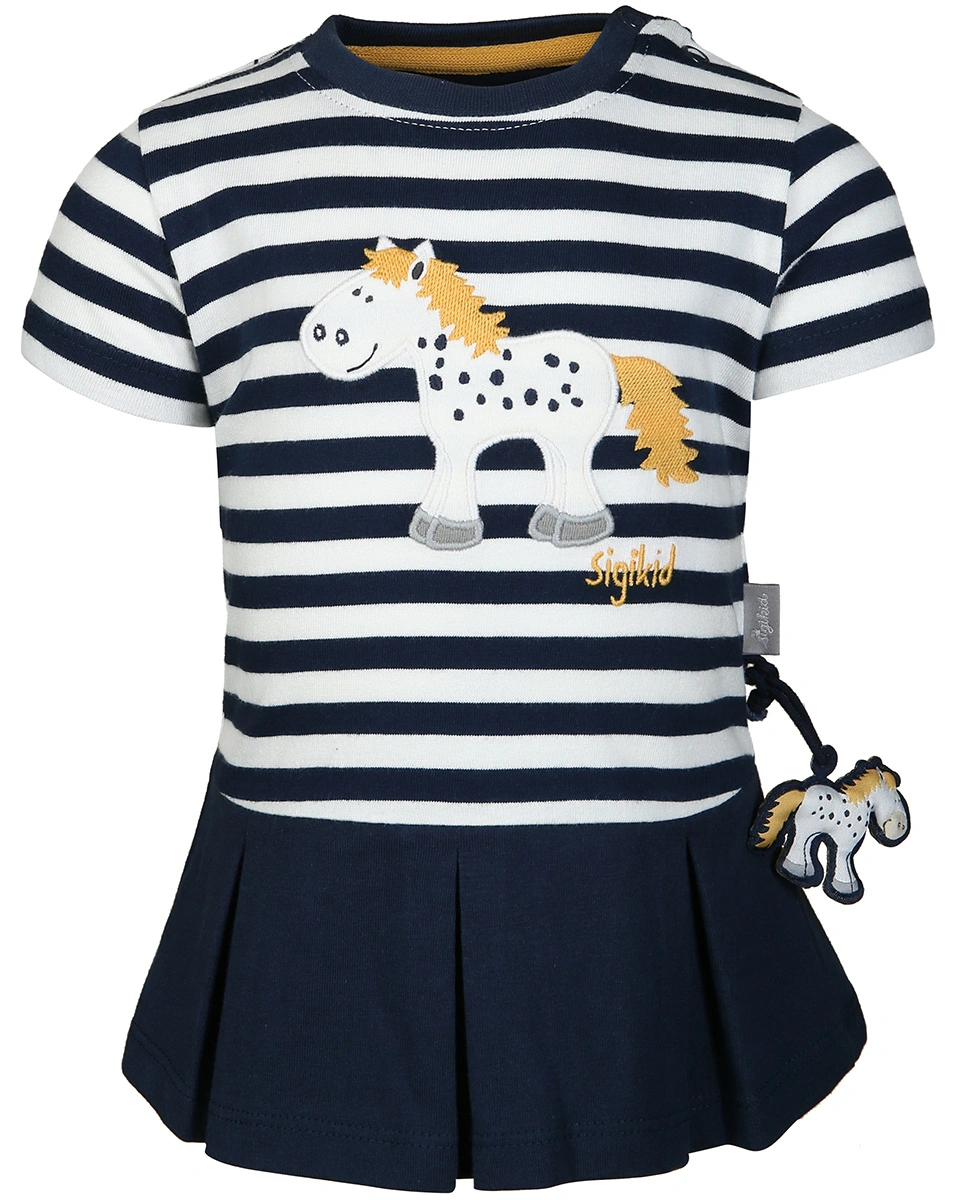 Kleid KLEINES PONY gestreift in dunkelblau/weiß