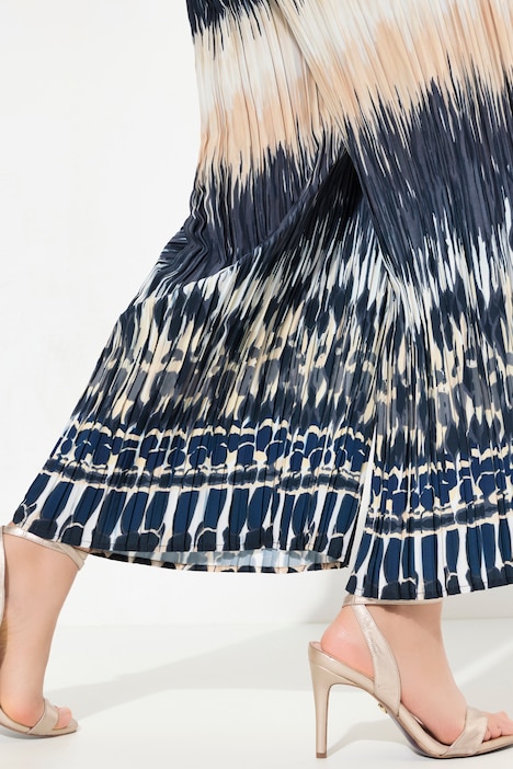 Culotte, knielang, Crash, Batikstreifen, Elastikbund