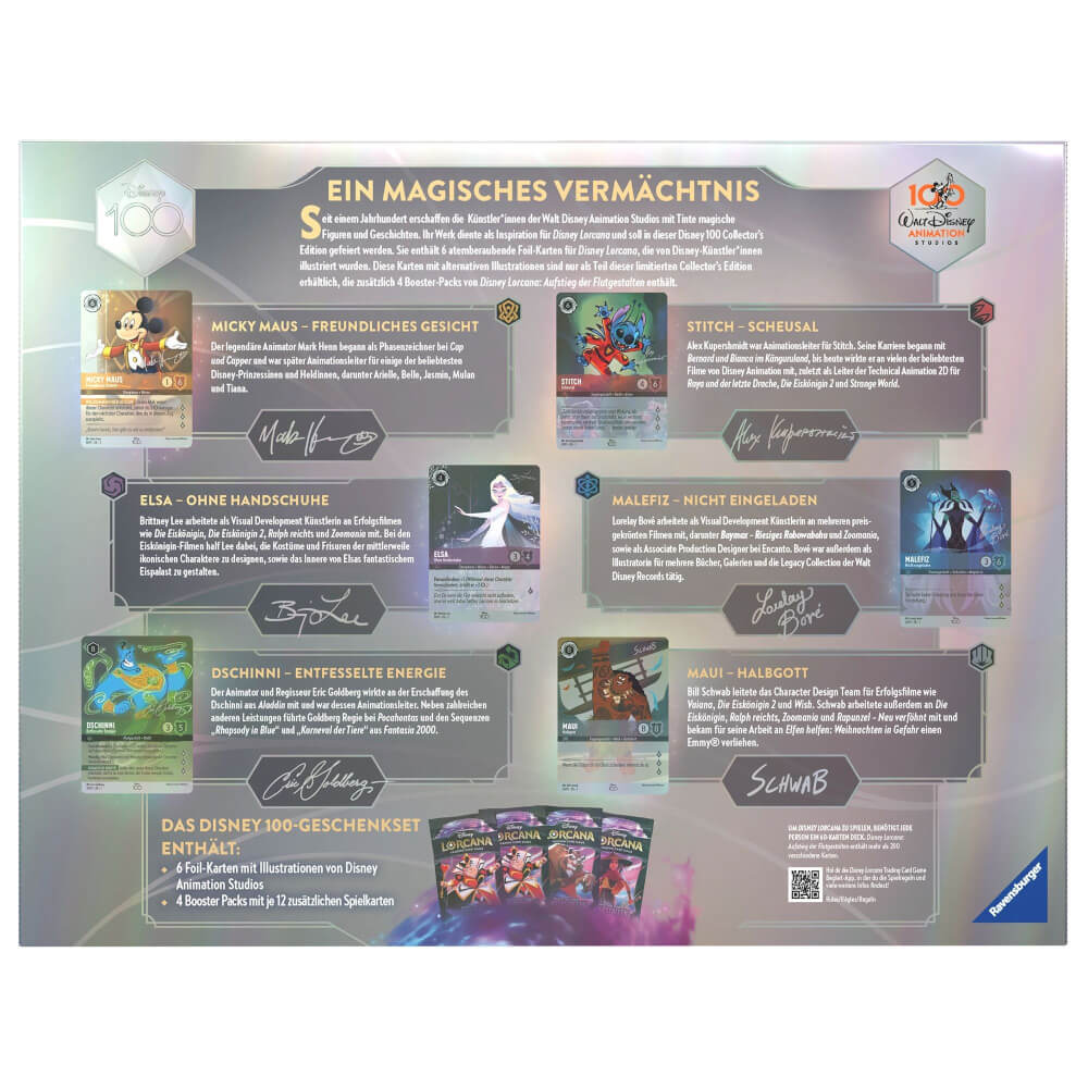 Disney Lorcana Trading Card Game: Aufstieg der Flutgestalten - D100 Geschenk-Set (Deutsch)