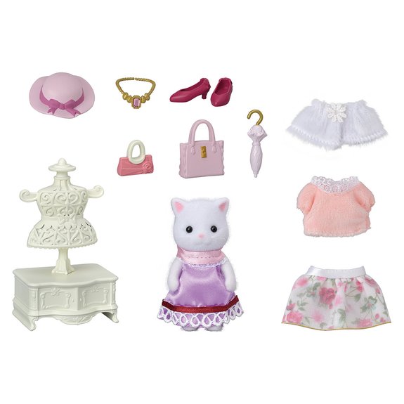 La valisette de mode et grande sœur chat persan - Sylvanian Families 5461