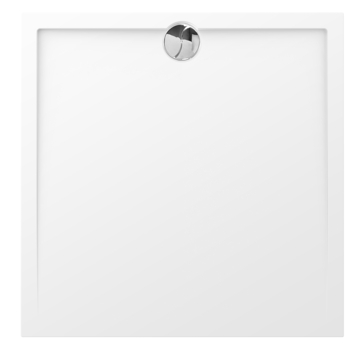 Allibert Slim douchebak 100x100 cm polybeton wit