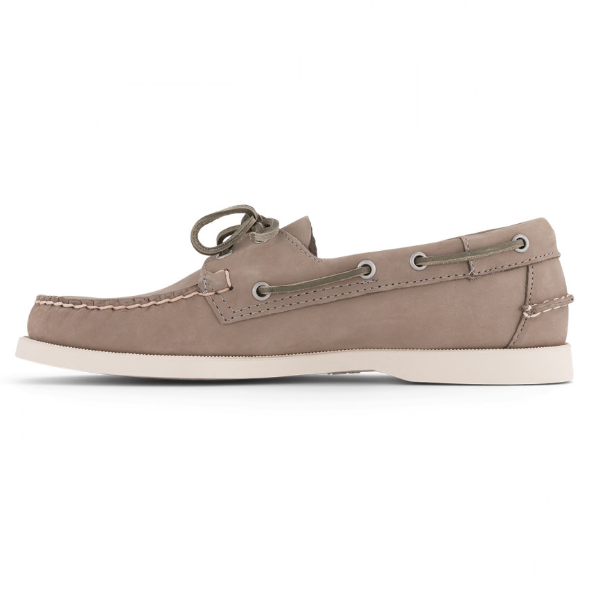 DOCKSIDES NUBUCK Mid Grey-CHAUSSURES BATEAU POUR HOMME EN NUBUCK