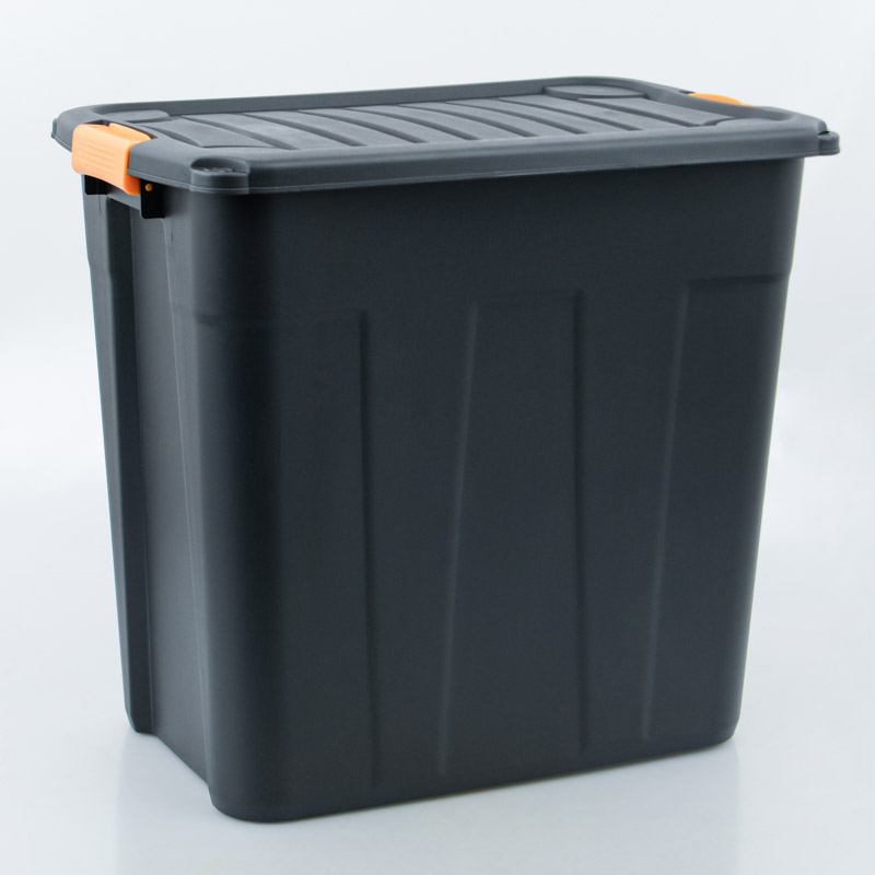 Bac de rangement 'Brico' noir et jaune 85L