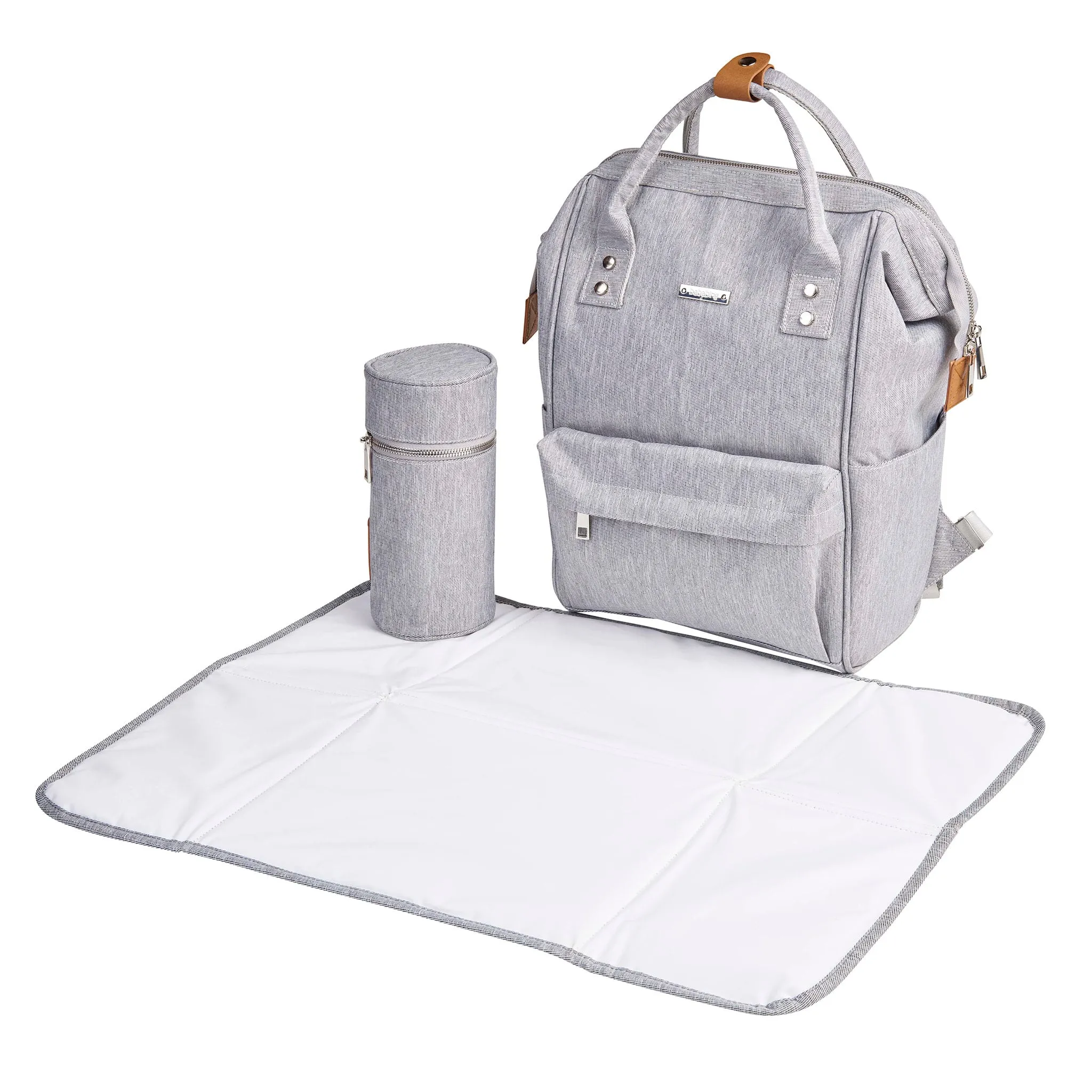 BabaBing Sac à Couches à Dos Mani - Gris