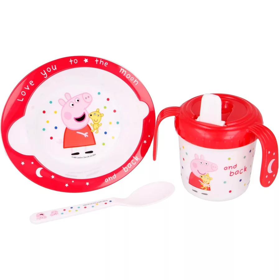 Stor Babygeschirr Peppa Pig 3er Set bunt