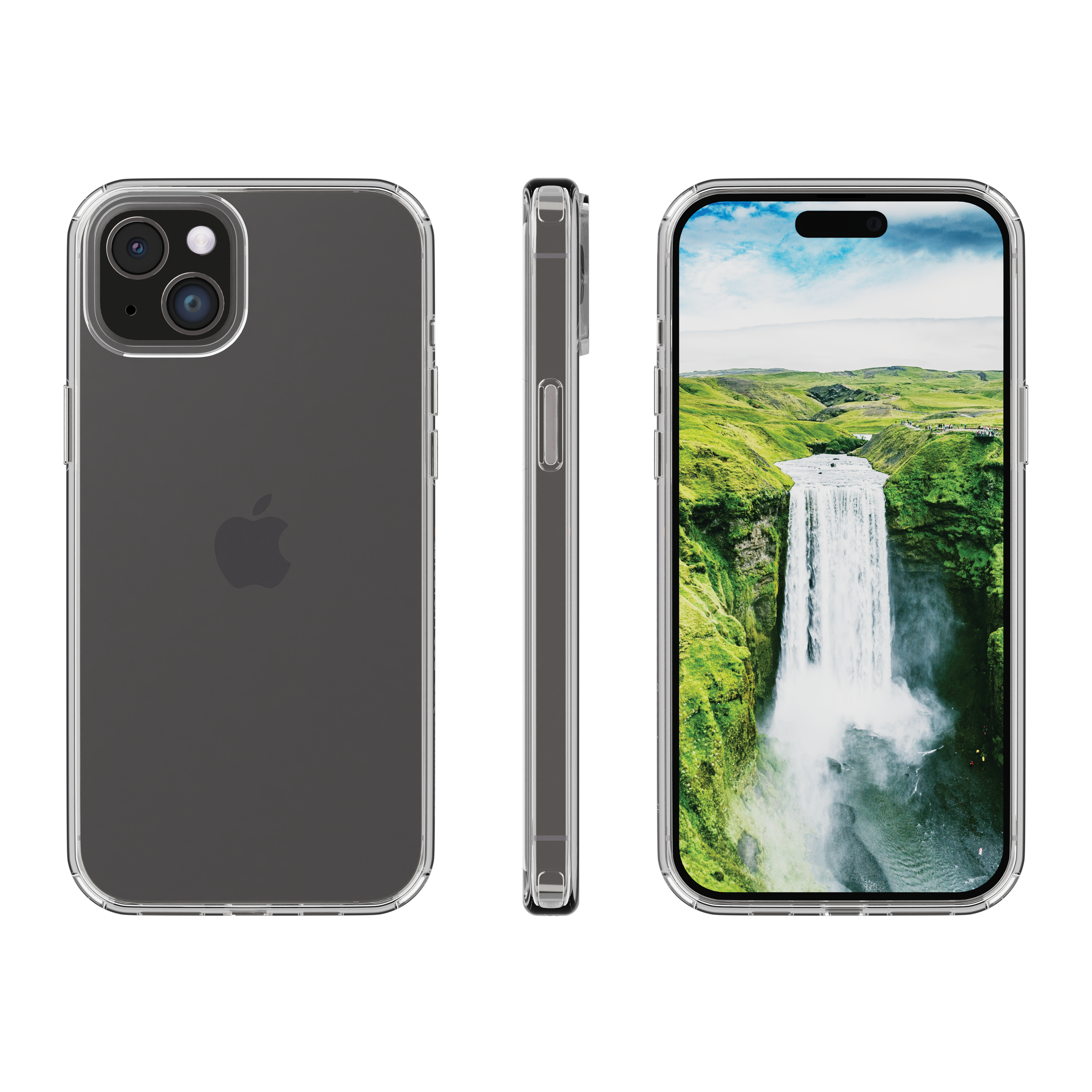 iPhone 15 Plus Hardcase Hülle Clear Case Iceland Ultra D3O Recycled (ID67CL001898) - Transparent