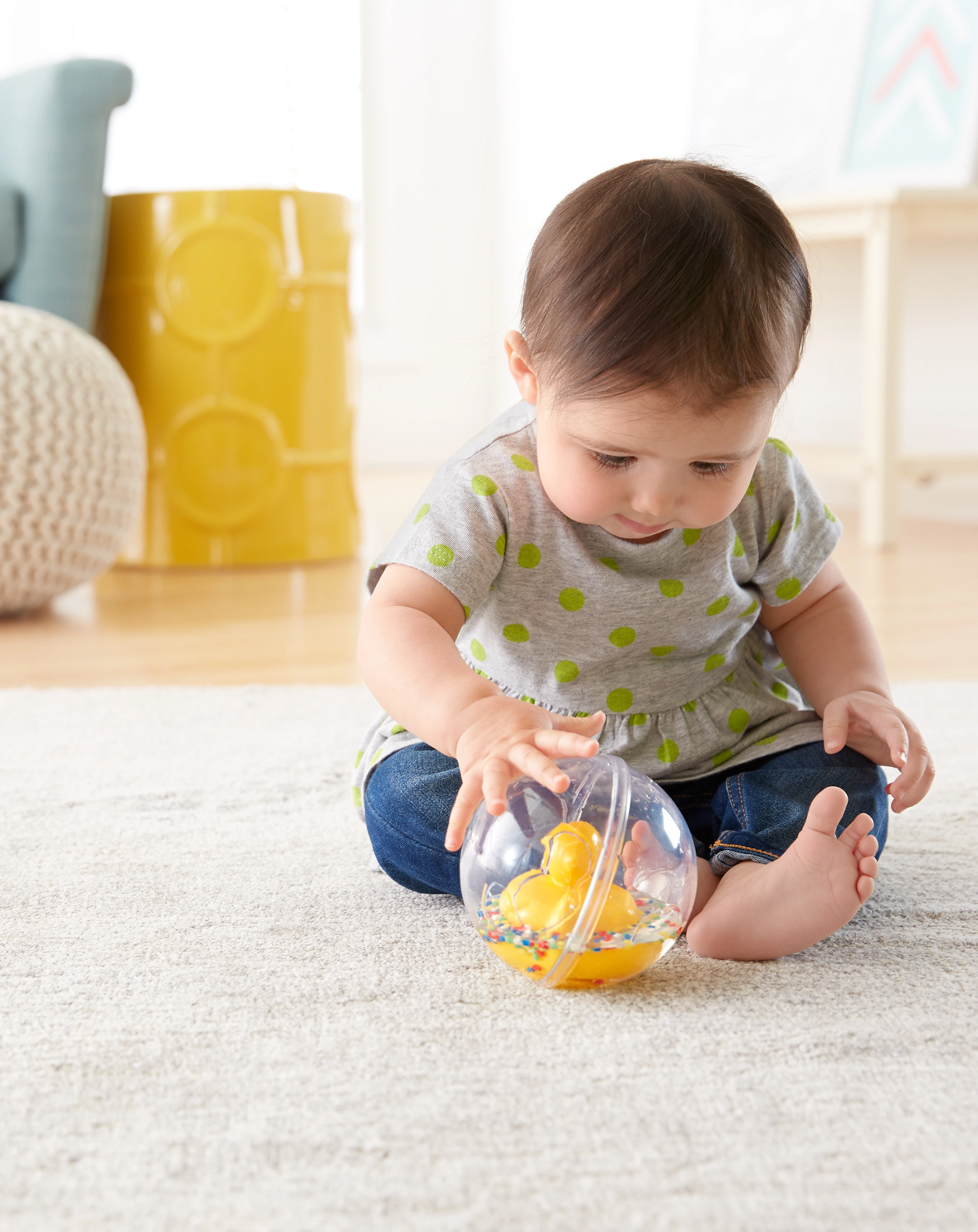 Babyspielzeug ENTCHENBALL in gelb
