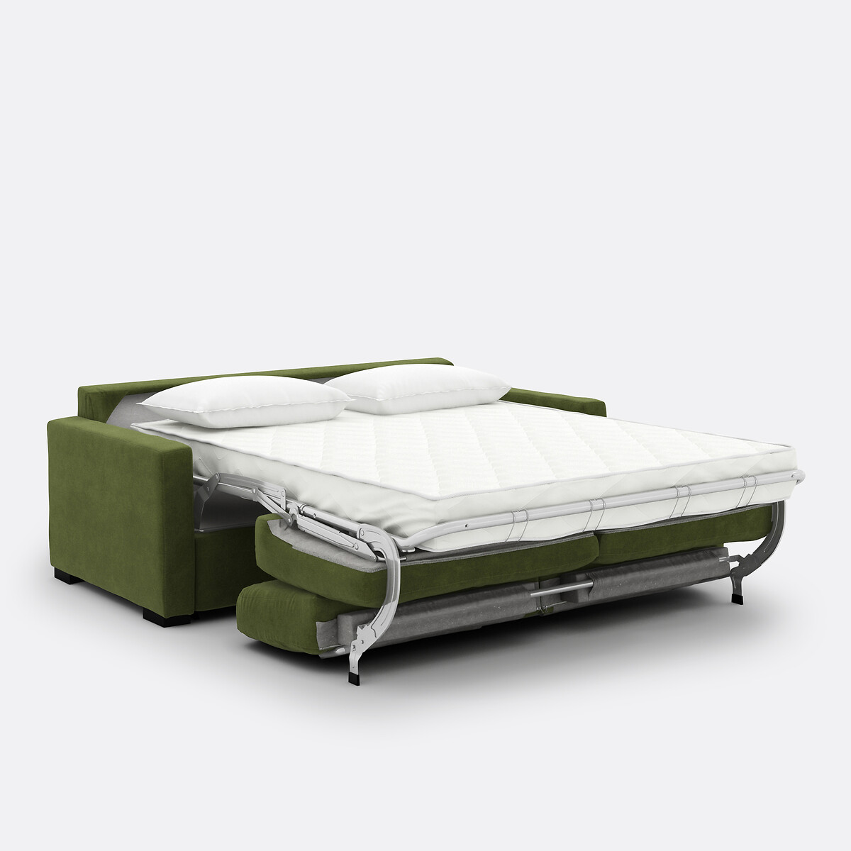 LA REDOUTE INTERIEURS<br>Sofá-cama em veludo, espuma HR premium, Timor