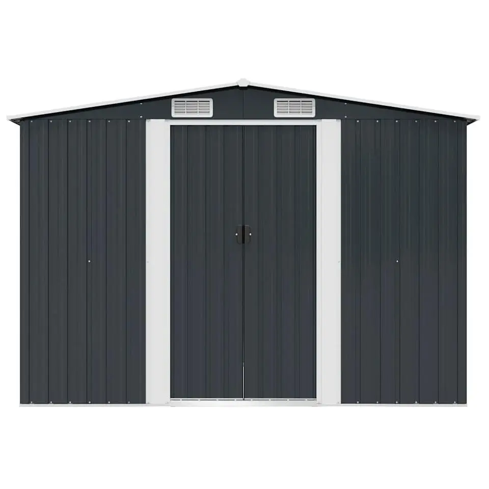 vidaXL - Tuinschuur - Antraciet - Staal