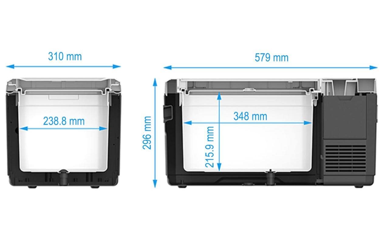 Kompressor-Kühlbox ACUX 18 mit Akku<br>Mobile Kühl- und Gefrierbox in einem
