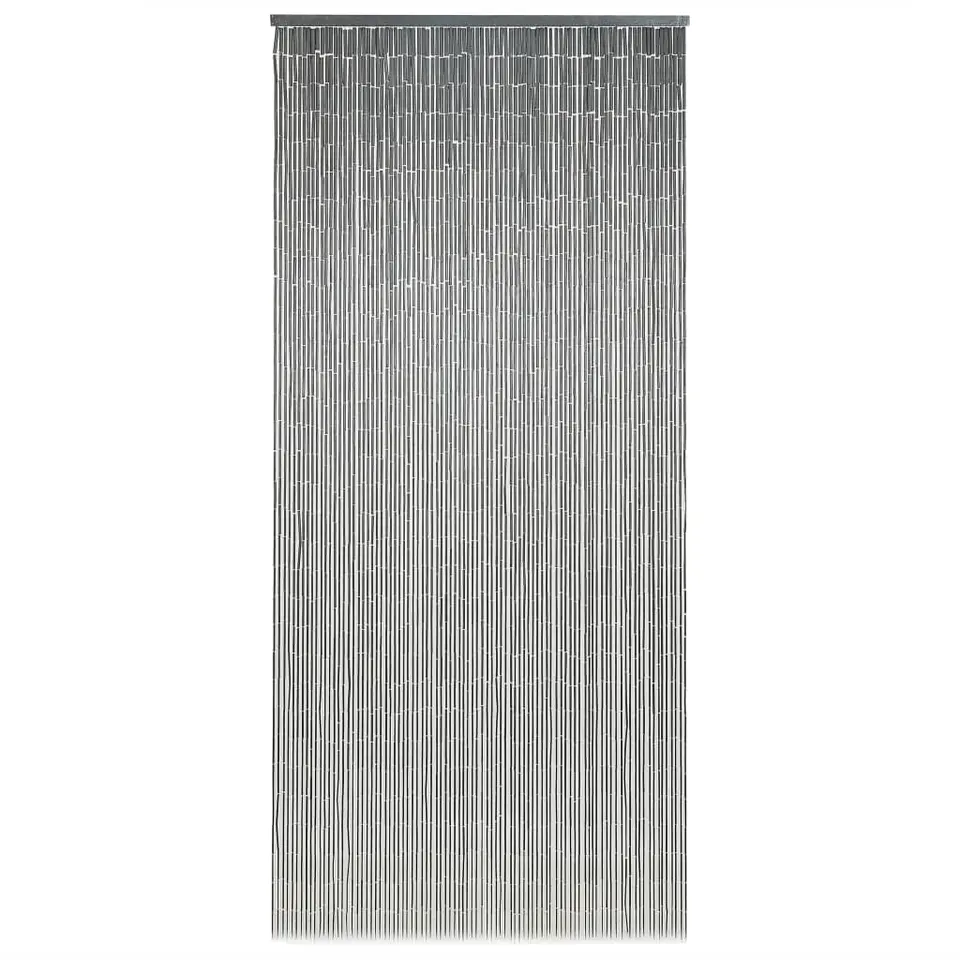 vidaXL - Deurgordijn - Grijs - Bamboe - 90 x 200 cm