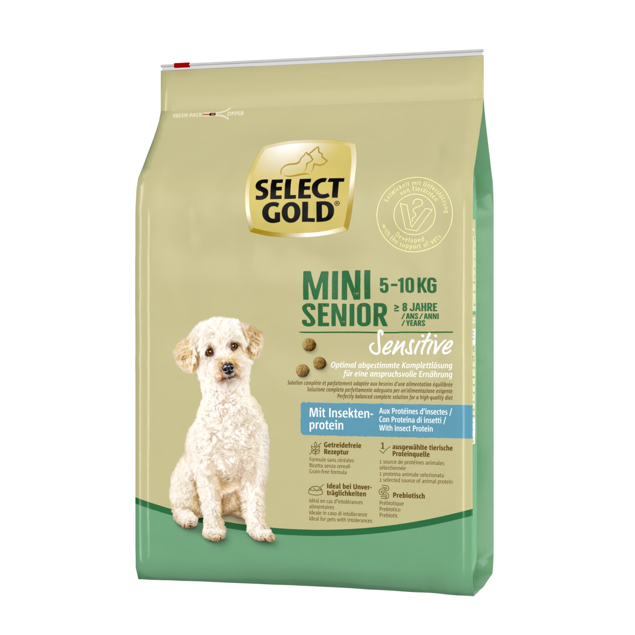 SELECT GOLD Sensitive Mini Senior Insekt 4kg