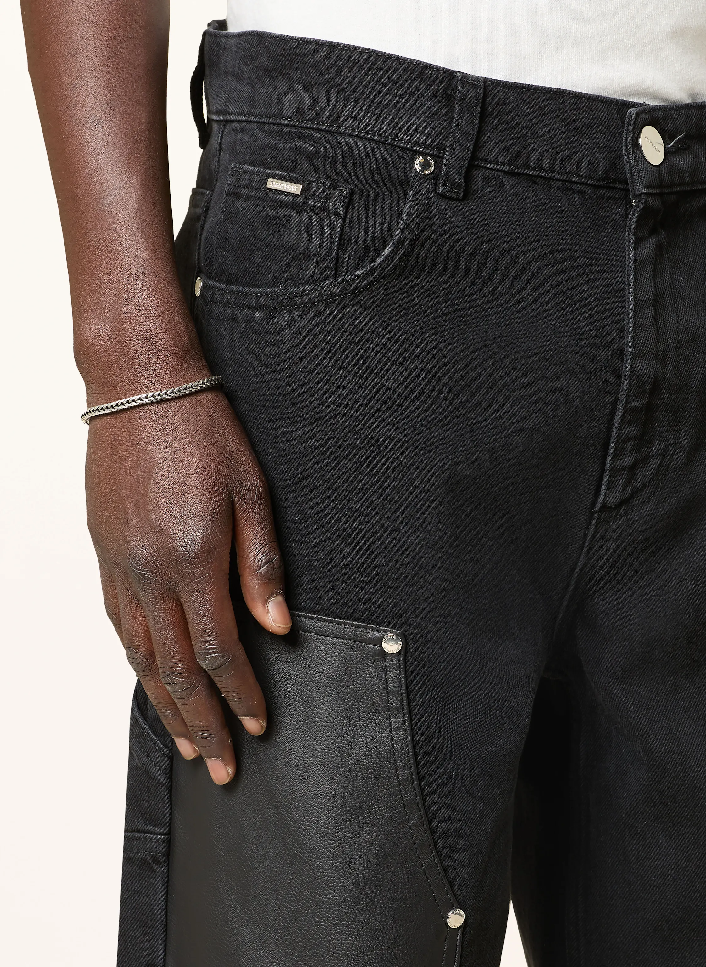 EIGHTYFIVE Cargojeans im Materialmix Relaxed Fit