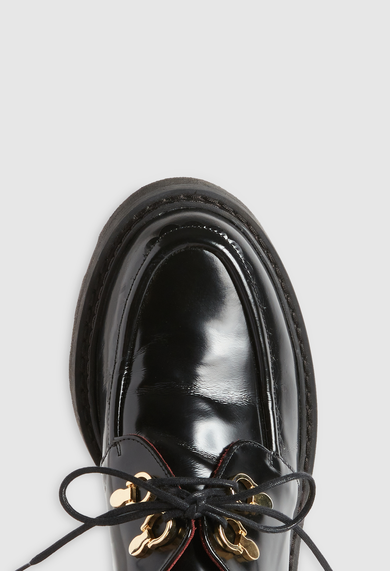 Derbies &agrave; plateforme cuir