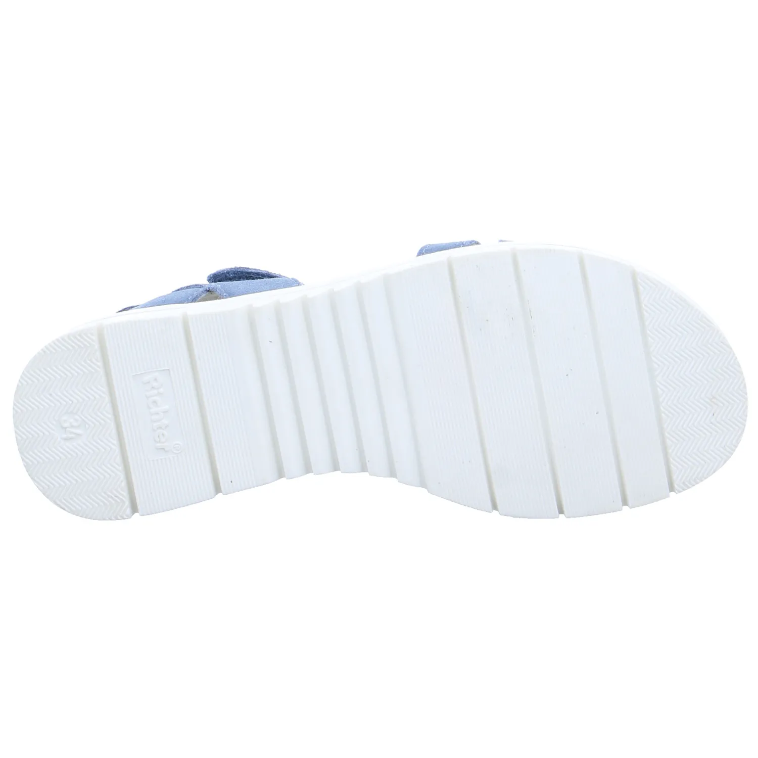 RICHTER Mädchen-Sandale Jeansblau Leder  Sommerschuh