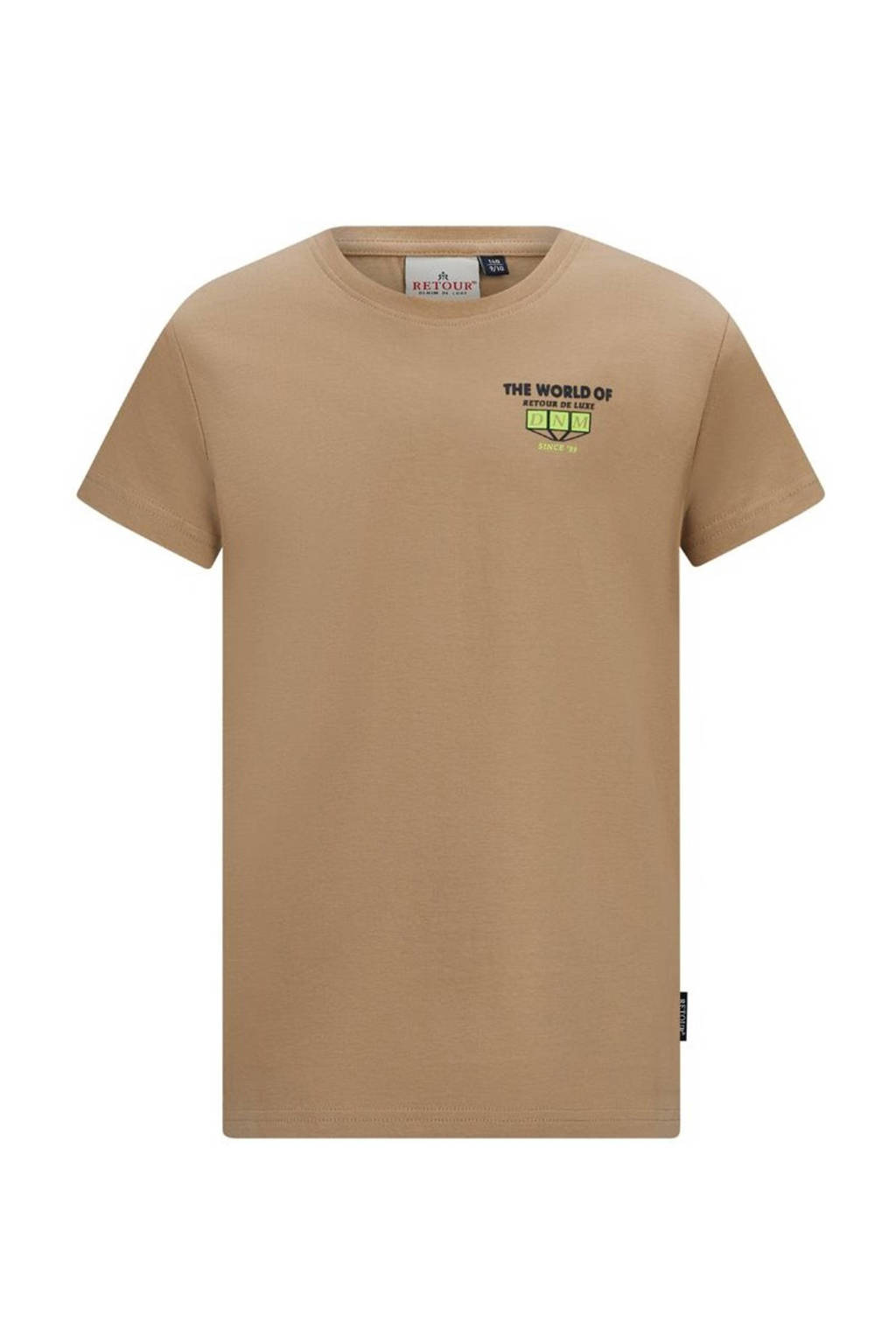 Retour Jeans T-shirt Zeb met printopdruk lichtzand