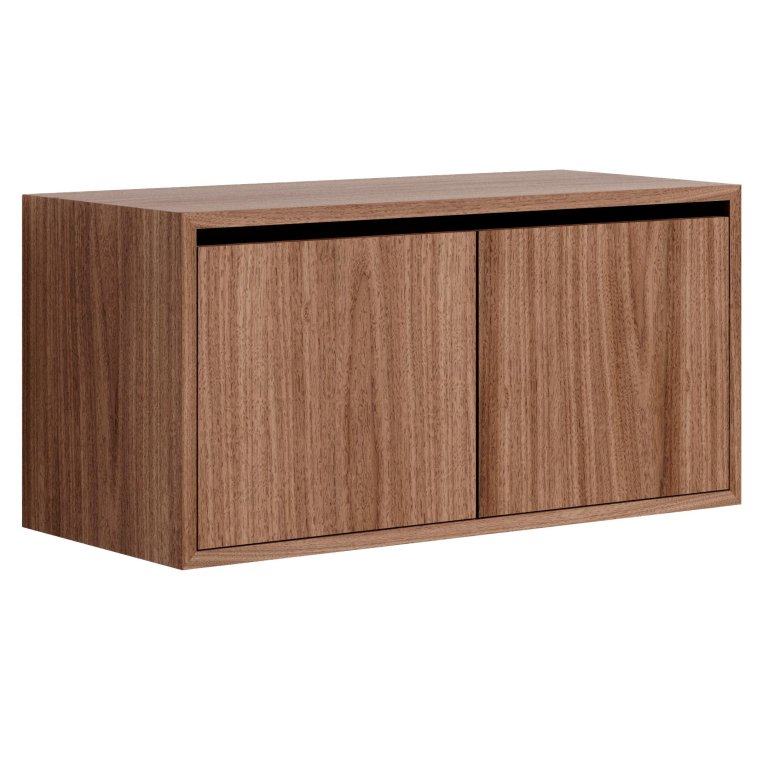New Works New Works Low wandkast met deuren walnoot