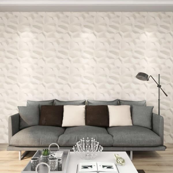 vidaXL Veggpaneler 12 stk 3D 0,5x0,5 m 3 m²