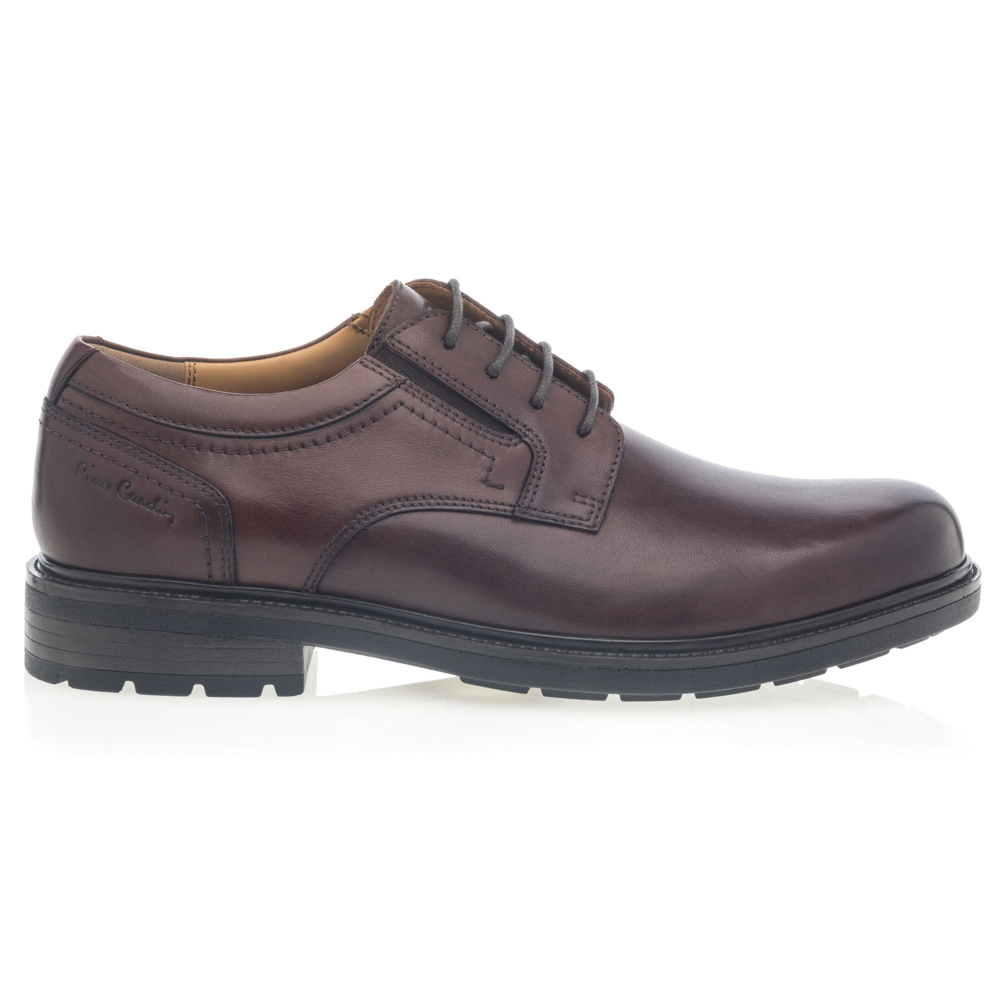 Derbies Homme en cuir cognac