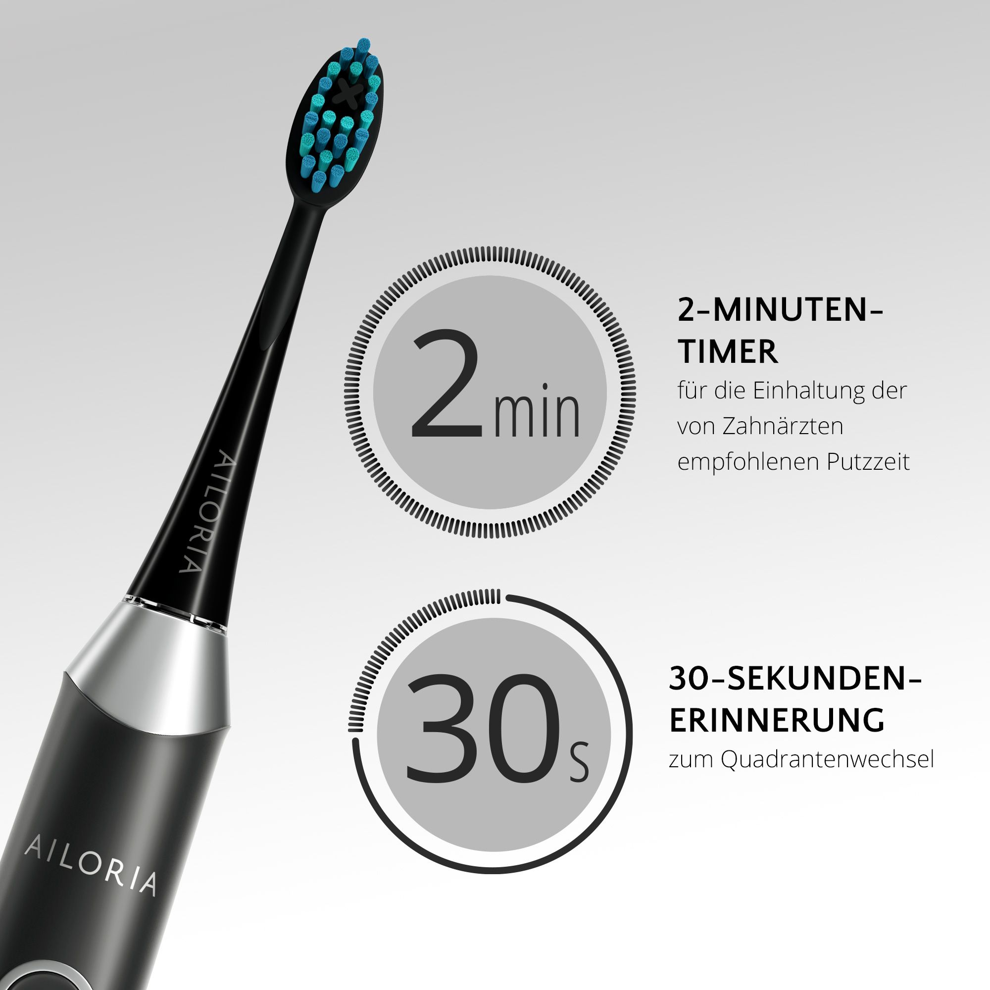 AILORIA SHINE BRIGHT SET USB-Schallzahnbürste