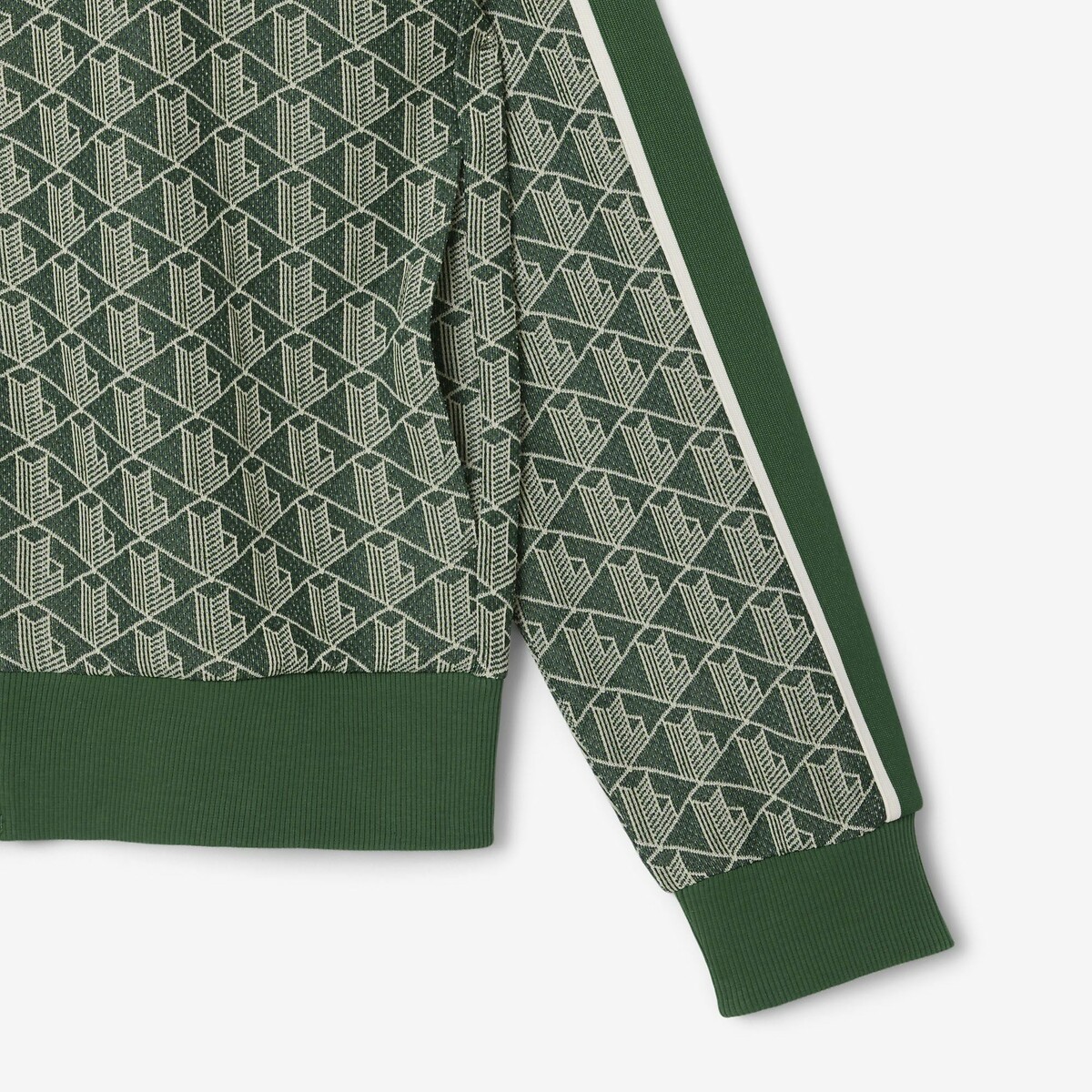 Suéter LACOSTE com zíper e gola alta