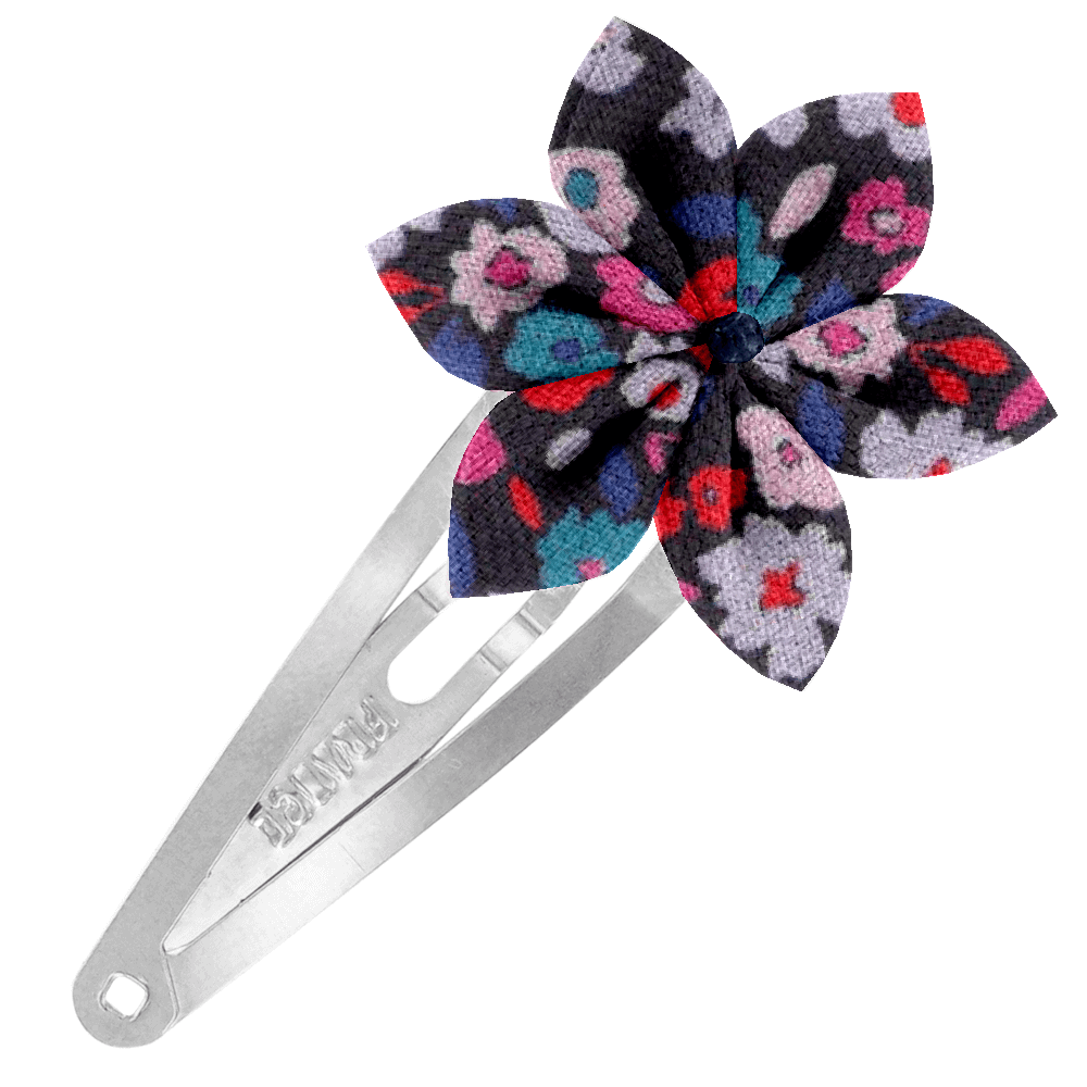 Barrette Clic-Clac Fleur Étoile Romance Fleurie