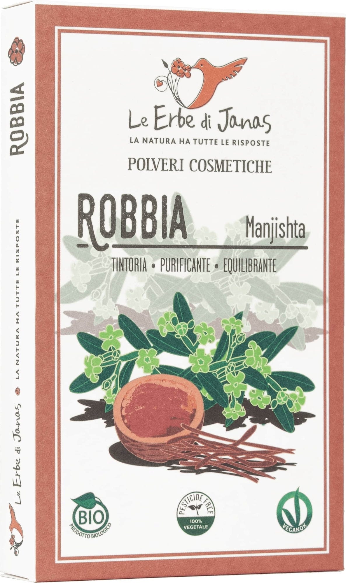 Le Erbe di Janas  Manjistha (Robbia / Färberwurzel), 100 g