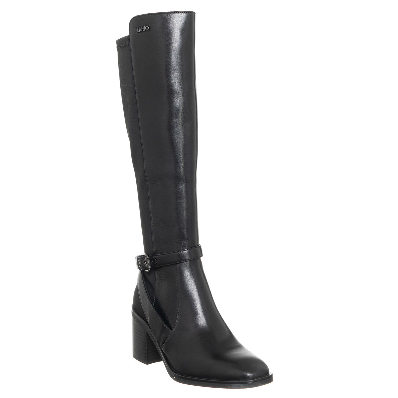 Liu-Jo Bottes en Cuir Bess noires  - Talon 6.5 cm