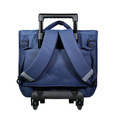 Cartable à roulettes Lililou 38 cm - 2 compartiments - rose - Bagtrotter