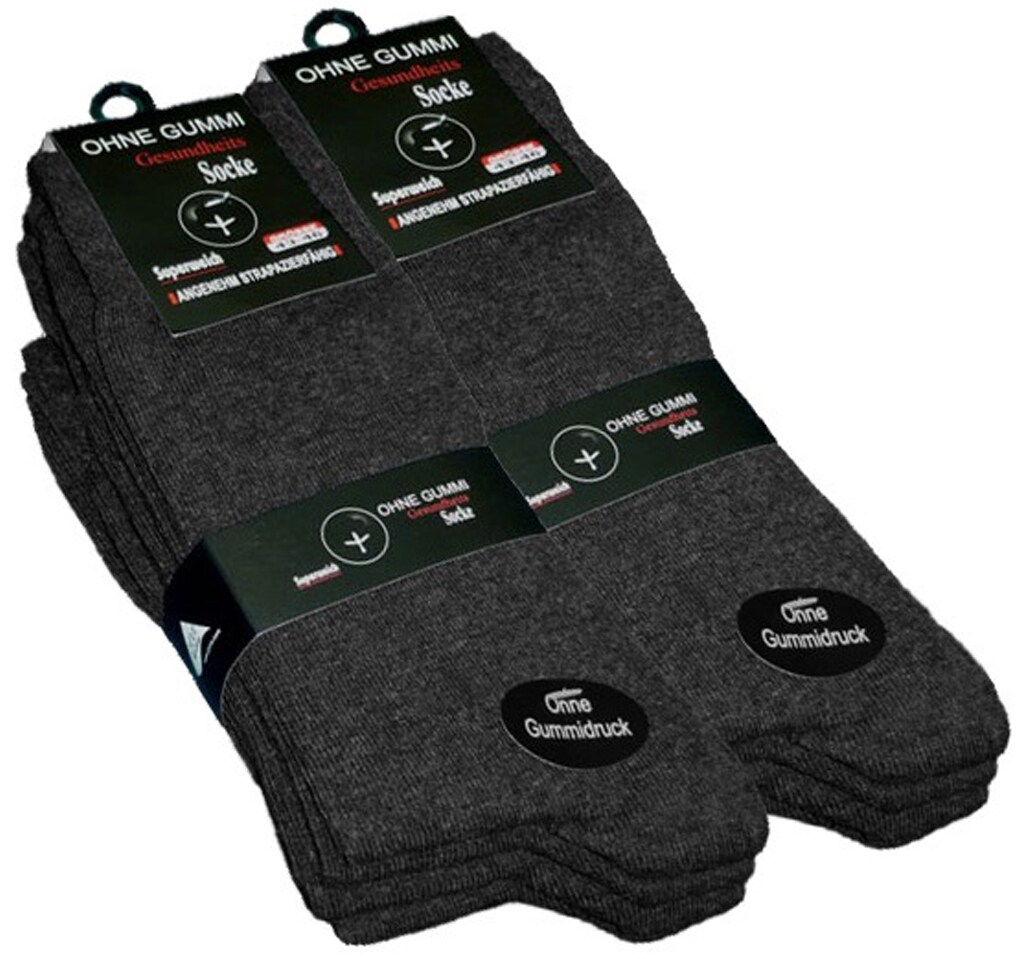 Cotton Prime® Baumwoll Socken ohne Gummibund 8 Paar