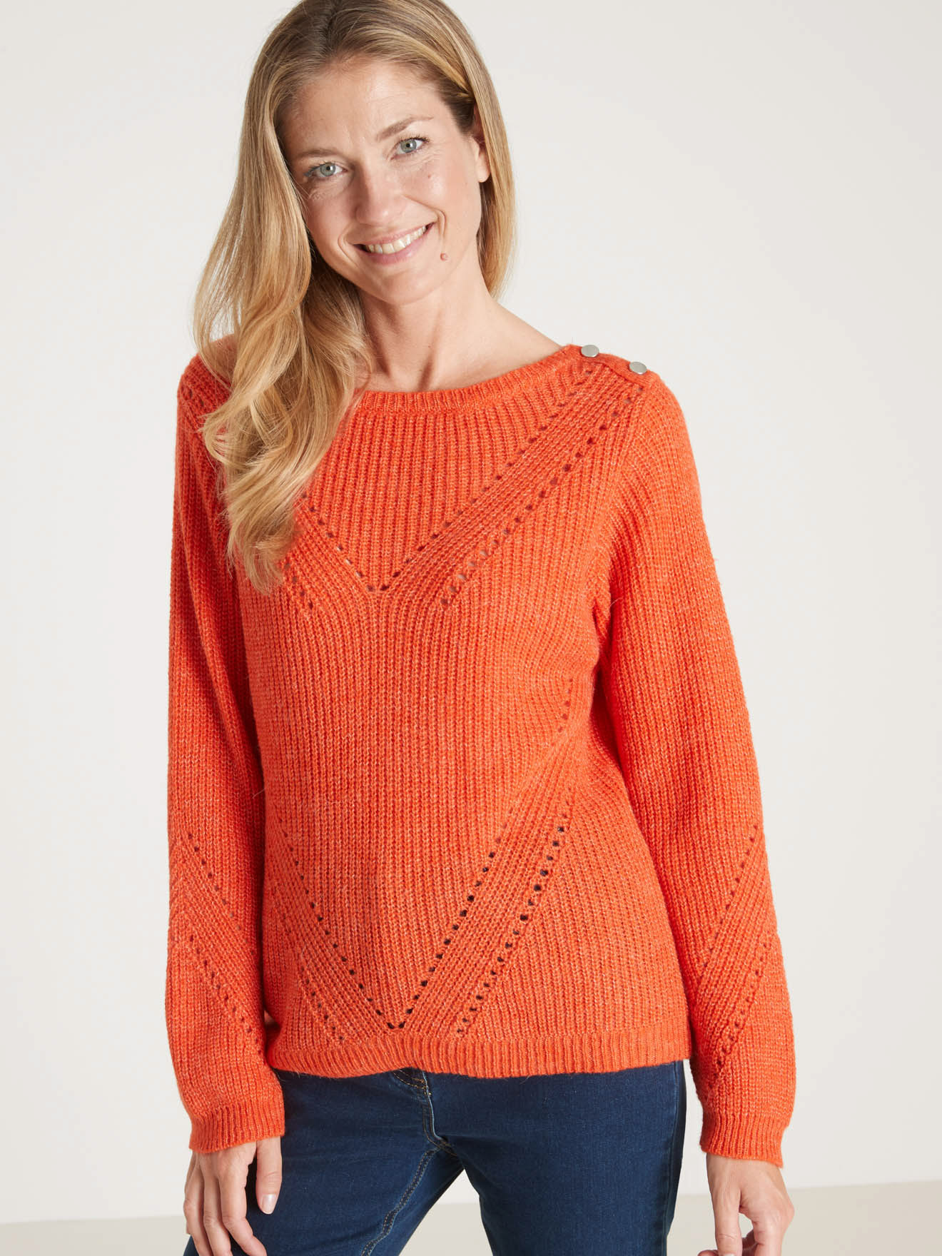Pull en côtes perlées