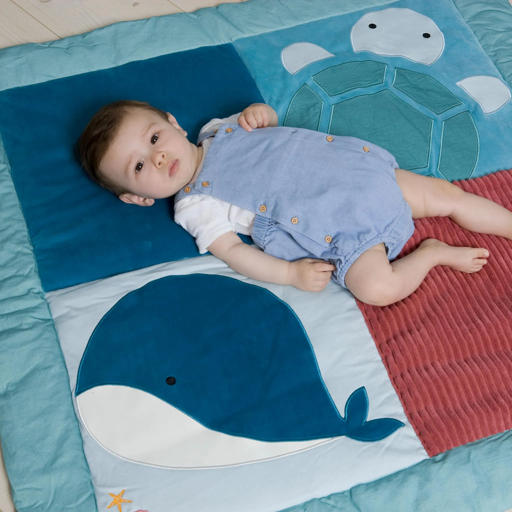 LittleBigFriends Tapis de Jeu Réversible - Océan