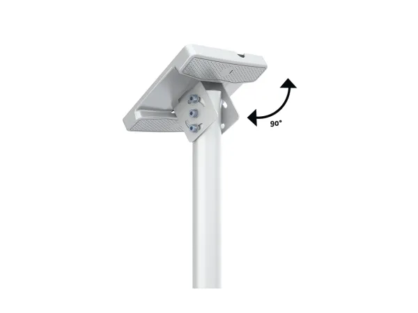 Multibrackets M Pro Series - Indelukke (fast arm, bagplade, 2 loftspladedækker, adapter, etui, 2 pæle (80 cm), 2 interne pæleled) - for LCD display - large - stål - hvid - skærmstørrelse: 75