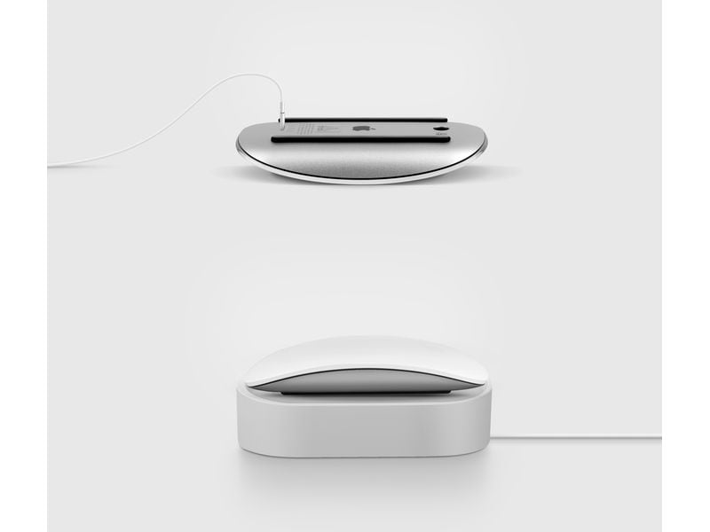 Uniq Keycap Set Nova Apple Magic Ladestation für die Magic Mouse mit integriertem, verstecktem Kabelschlitz