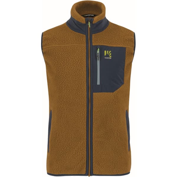 Veste polaire randonnée KARPOS MOIAZZA RETRO FLEECE VEST NUTHATCH/MIDNIGHT