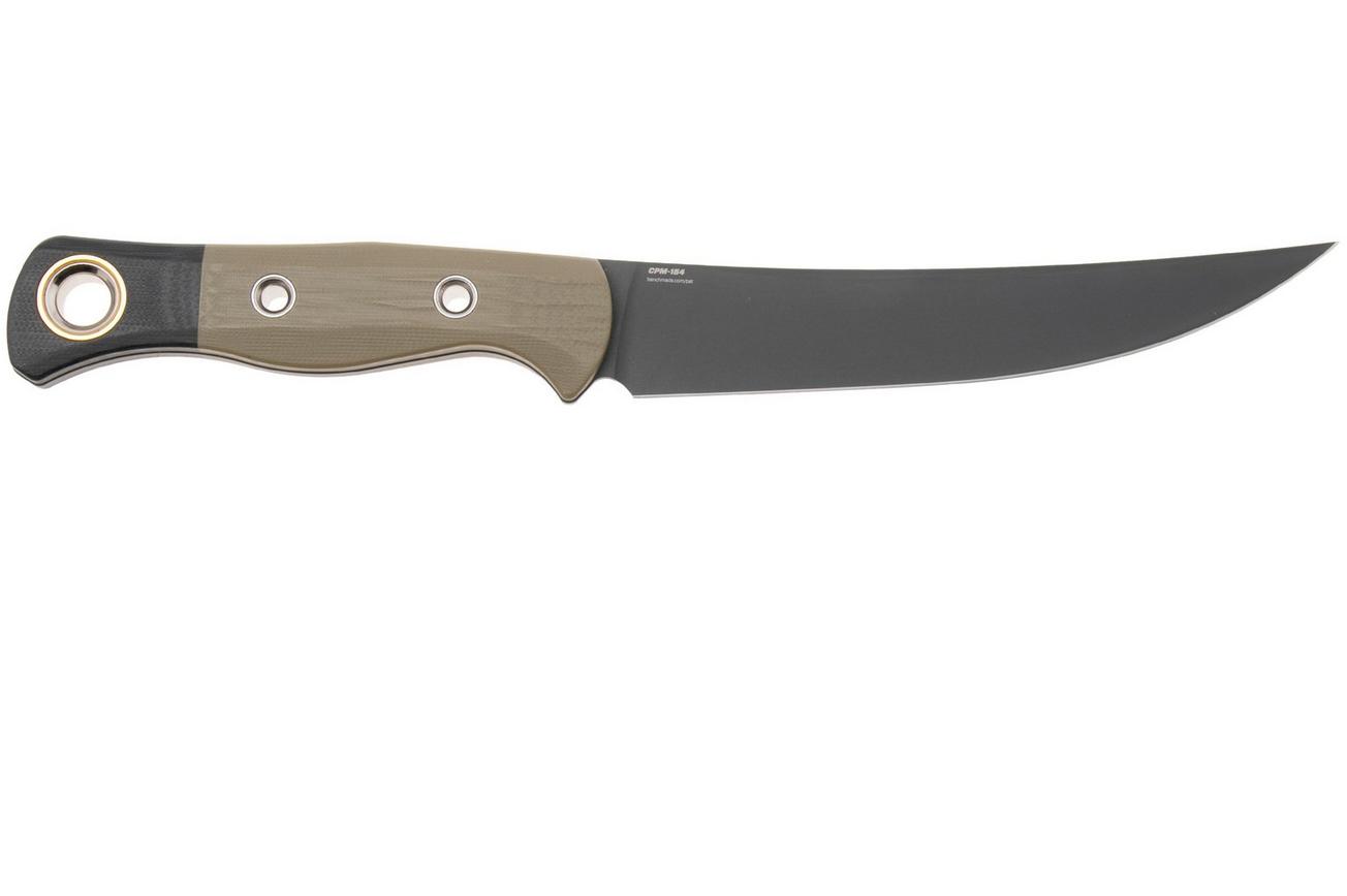 Benchmade Meatcrafter 4050BK-01 Black DLC CPM-154, OD Green G10 Black G10, jachtmes