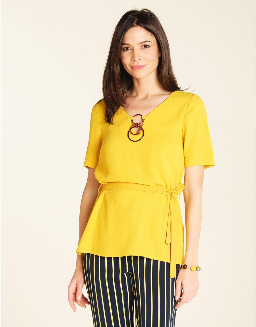 Tunique jaune safran