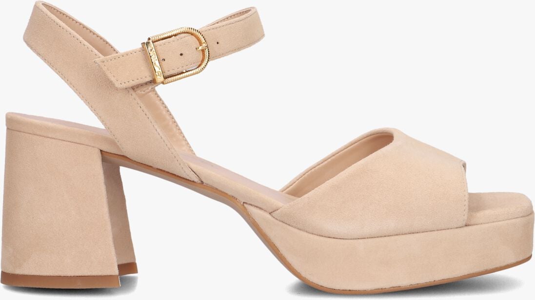 beige unisa sandalen met hak ney