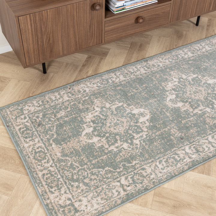Vintage loper - Spring Medaillon Groen/Creme