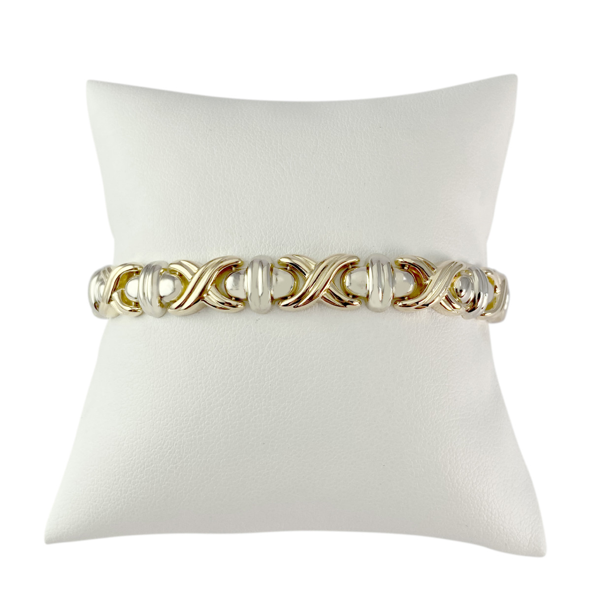 Bracelet d'occasion or 750 jaune 19 cm