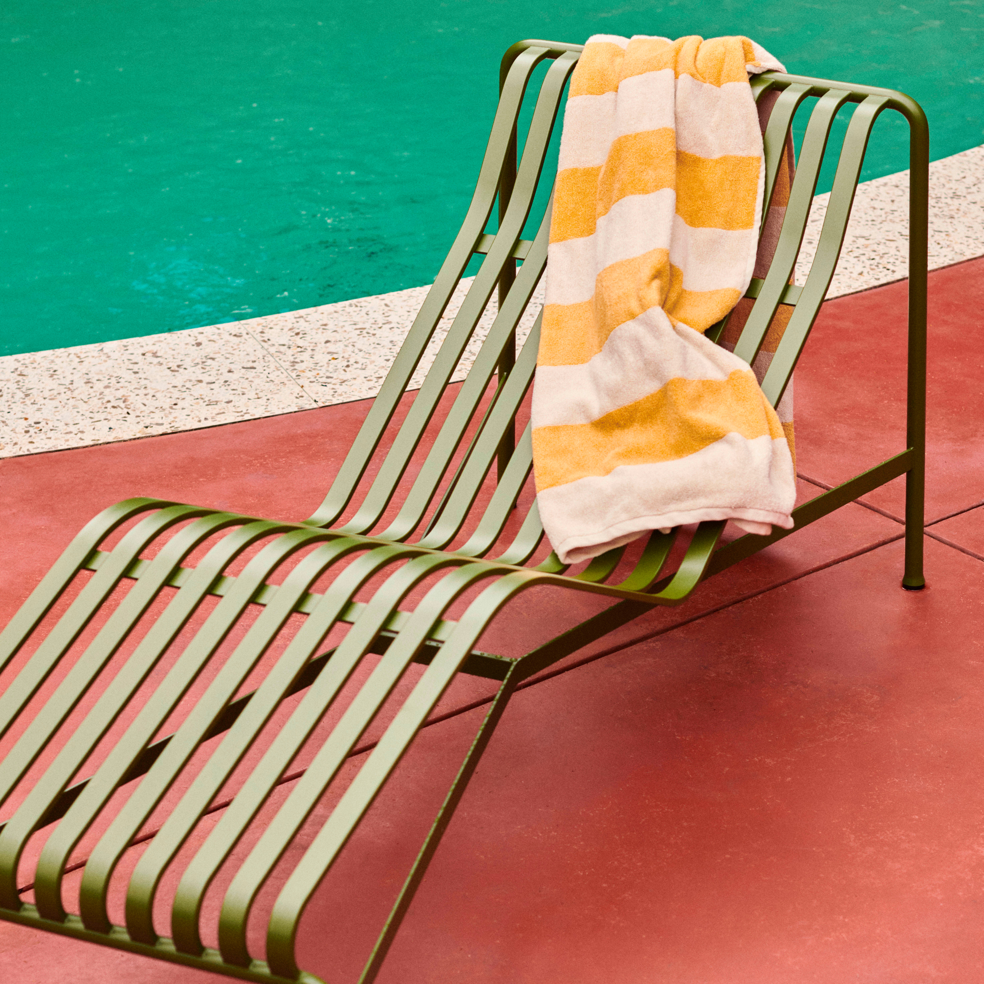 Ligbed Palissade Chaise Longue olive