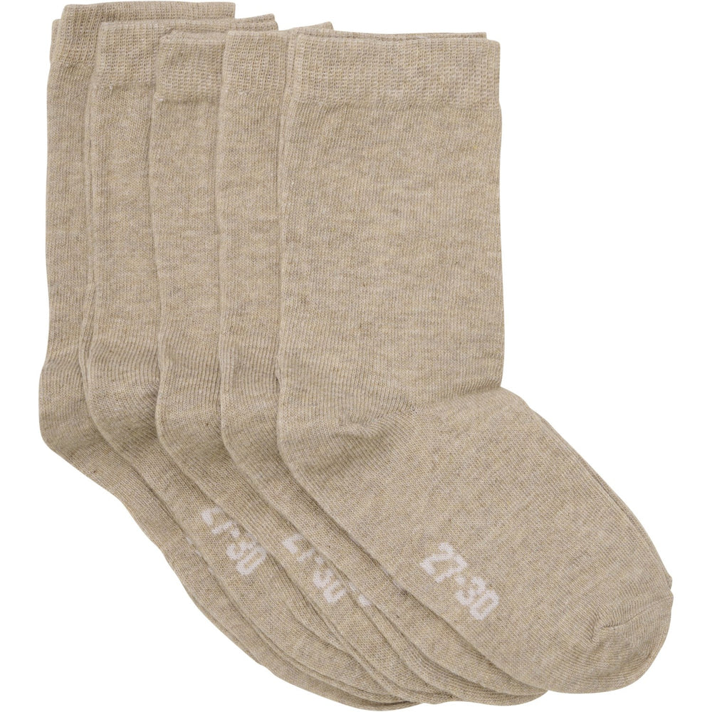 Køb Minymo Silver Mink Melange Strømper Solid 5-Pak