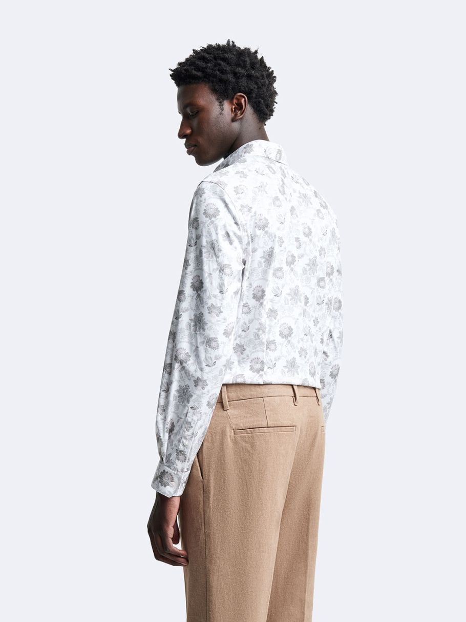 Chemise extra-slim stretch végétale